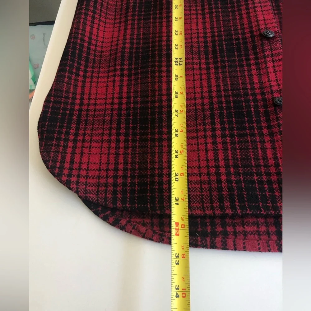Off-White Heavy Wool Flannel Shirt Jacket Size: M